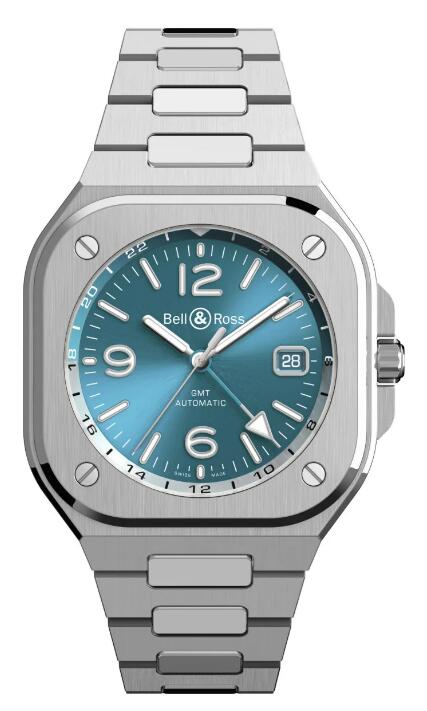 Bell & Ross BR 05 GMT Sky Blue BR05G-PB-ST/SST Replica Watch